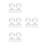 8Pcs Clear Acrylic Eyeshadow Stamper and Palette Repair Makeup Tools 6