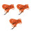 3Pcs Orange Dog Traction Strap Durable Pet Pulling Rope for Training 10
