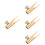4Pcs Golden Makeup Pencil Sharpener Compact Manual Eyebrow Sharpener 6