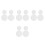 16Pcs Stethoscope Diaphragm Accessories PVC Dual Use White Replacement 8