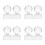 8Pcs Clear Acrylic Eyeshadow Stamper and Palette Repair Makeup Tools 9