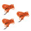 3Pcs Orange Dog Traction Strap Durable Pet Pulling Rope for Training 8