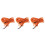 3Pcs Orange Dog Traction Strap Durable Pet Pulling Rope for Training 6