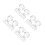 8Pcs Clear Acrylic Eyeshadow Stamper and Palette Repair Makeup Tools 10