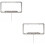 2Pcs Premium White License Plate Frame Light Decor 6