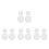 16Pcs Stethoscope Diaphragm Accessories PVC Dual Use White Replacement 4