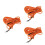 3Pcs Orange Dog Traction Strap Durable Pet Pulling Rope for Training 9