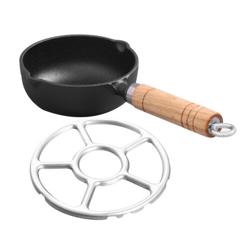 2Sets Compact Small Pan Multi-Use Butter Melting Pot Kitchen Saucepan 1