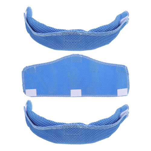 6Pcs Blue Cooling Hard Hat Sweat Liners Absorbent Reusable Pads 2