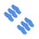 6Pcs Blue Cooling Hard Hat Sweat Liners Absorbent Reusable Pads 9