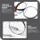 2Pcs Durable Black Suction Cup Makeup Mirror Clear Magnified View 6