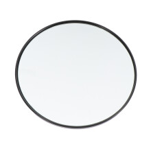 2Pcs Durable Black Suction Cup Makeup Mirror Clear Magnified View