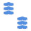 6Pcs Blue Cooling Hard Hat Sweat Liners Absorbent Reusable Pads 8