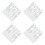 24Sets White Reflective Adhesive Number Decals for Mailbox Outdoor Use 8