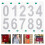 24Sets White Reflective Adhesive Number Decals for Mailbox Outdoor Use 10