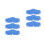 6Pcs Blue Cooling Hard Hat Sweat Liners Absorbent Reusable Pads 10