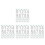24Sets White Reflective Adhesive Number Decals for Mailbox Outdoor Use 9