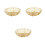 3Pcs Golden Multi-Purpose Drain Basket Wire Fruit and Vegetable Holder 3