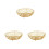 3Pcs Golden Multi-Purpose Drain Basket Wire Fruit and Vegetable Holder 8