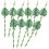 30Pcs Glittered Paper Drinking Monstera Theme 1