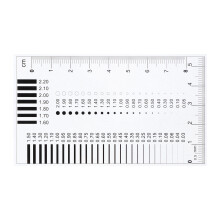 5Pcs Plastic Sec Size Estimation Ruler Multiuse Crack Width Gauge Tool