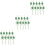 30Pcs Glittered Paper Drinking Monstera Theme 7