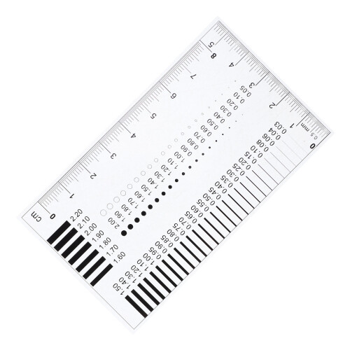 5Pcs Plastic Sec Size Estimation Ruler Multiuse Crack Width Gauge Tool 2
