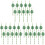 30Pcs Glittered Paper Drinking Monstera Theme 4