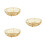 3Pcs Golden Multi-Purpose Drain Basket Wire Fruit and Vegetable Holder 6