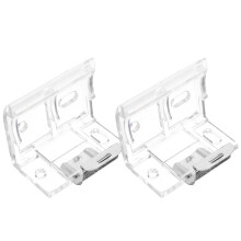 8Pcs Classic Transparent Louver Curtain Brackets for Home Use