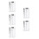 5Pcs Plastic Sec Size Estimation Ruler Multiuse Crack Width Gauge Tool 8