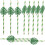 30Pcs Glittered Paper Drinking Monstera Theme 2