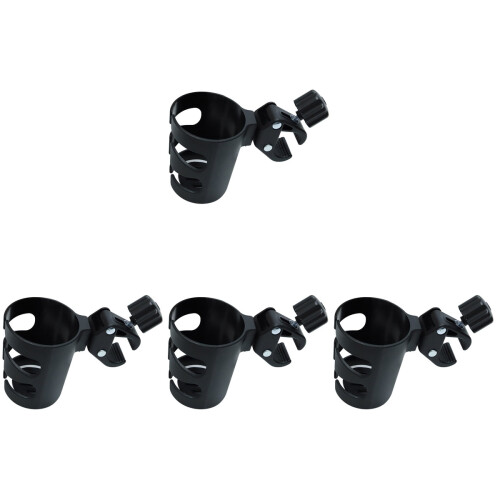 4Pcs Compact Black Stroller Safe Drink Rack 1
