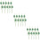 30Pcs Glittered Paper Drinking Monstera Theme 11