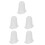 5Pcs White Silicone Cake Nozzle Covers Tip Protectors for Baking Use 9