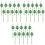 30Pcs Glittered Paper Drinking Monstera Theme 5