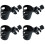 4Pcs Compact Black Stroller Safe Drink Rack 5