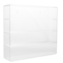2Pcs Clear Plastic Model Car Display Boxes for 1:64 Scale Toy Storage