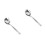 2Pcs Stainless Steel Pasta Scoop Spoon for Kitchen Use Silver 5