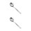 2Pcs Stainless Steel Pasta Scoop Spoon for Kitchen Use Silver 8
