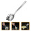 2Pcs Stainless Steel Pasta Scoop Spoon for Kitchen Use Silver 10