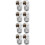 8Pcs Durable Brass Computer Water Cooling 90 Degree Rotary Connectors 10
