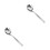 2Pcs Stainless Steel Pasta Scoop Spoon for Kitchen Use Silver 9
