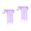 2Pcs Wear-Resistant Violet Plastic Dart Cases Organizer 6