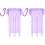2Pcs Wear-Resistant Violet Plastic Dart Cases Organizer 4