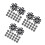 60Pcs Black Rubber Trekking Pole Tips Snowflake Shape Mud Basket 5