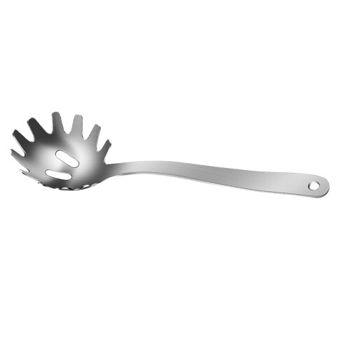 2Pcs Stainless Steel Pasta Scoop Spoon for Kitchen Use Silver 1