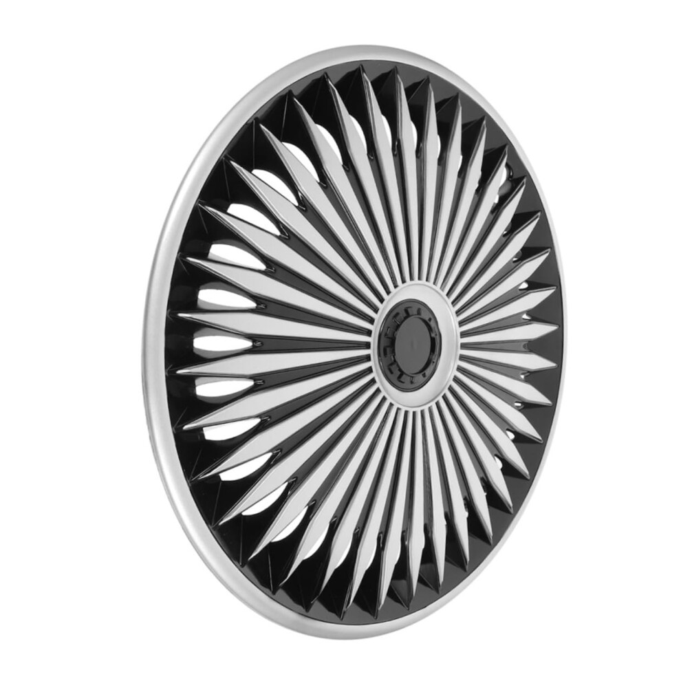 Car Wheel Hub Covers Pp Material Rim Protection Caps Sleek Design Easy Installation Silver 9455672797474
