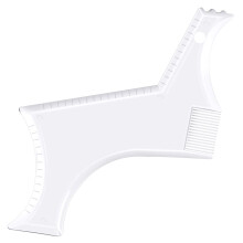 Beard Shaping Tool with BuiltIn Comb, Transparent Beard Lineup Template for Men Grooming