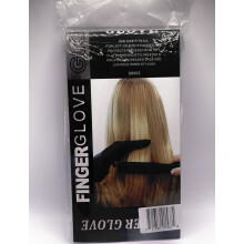 Heat Resistant Hair Styling Glove with ThreeFinger Grip for Curling Iron and Flat Iron, Black